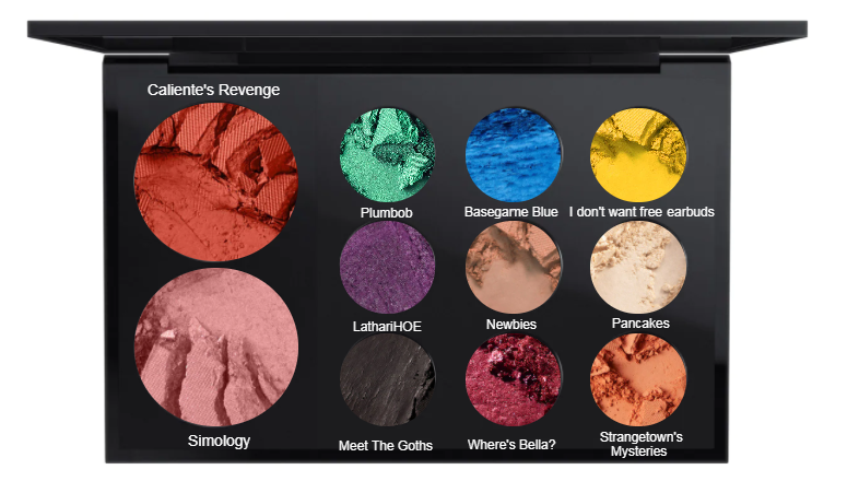 Kasaboop's tweet photo. I know alot of other people have done this now but here is my take on the MAC x Sims palette. I used the 'Custom Palette Maker' Thats on Macs website so all of these shades they already have as well! I hope you all enjoy it!
#thesims #MACxTheSims https://t.co/eNX3kdYMzK