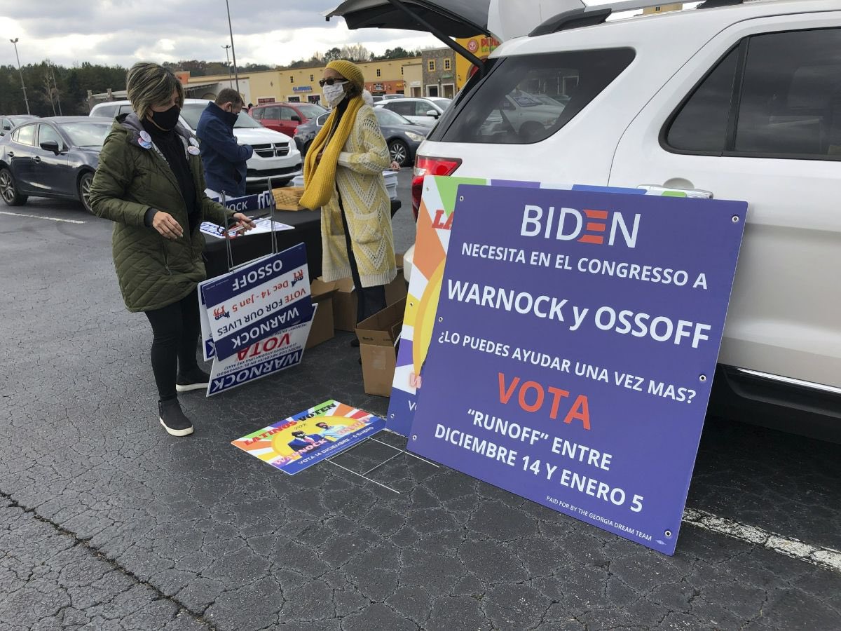 DrAndradeJr's tweet photo. A full court press is on in Georgia! Led by GALEO (Georgia Association of Latino Elected Officials), several nationally prominent Latino organizations have made every effort to turn out the Latino vote... https://t.co/zzjbrwcDvF https://t.co/AwH9Iv4y4p