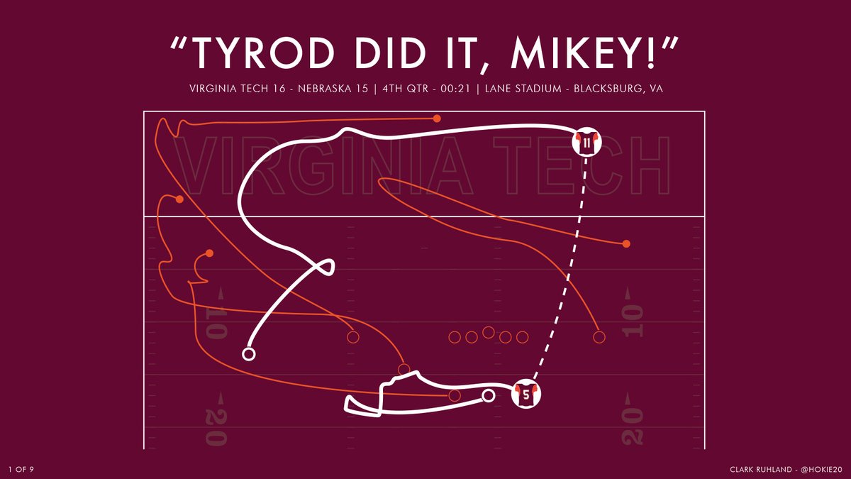 Hokie20's tweet image. "Tyrod did it, Mikey!”

#Hokies