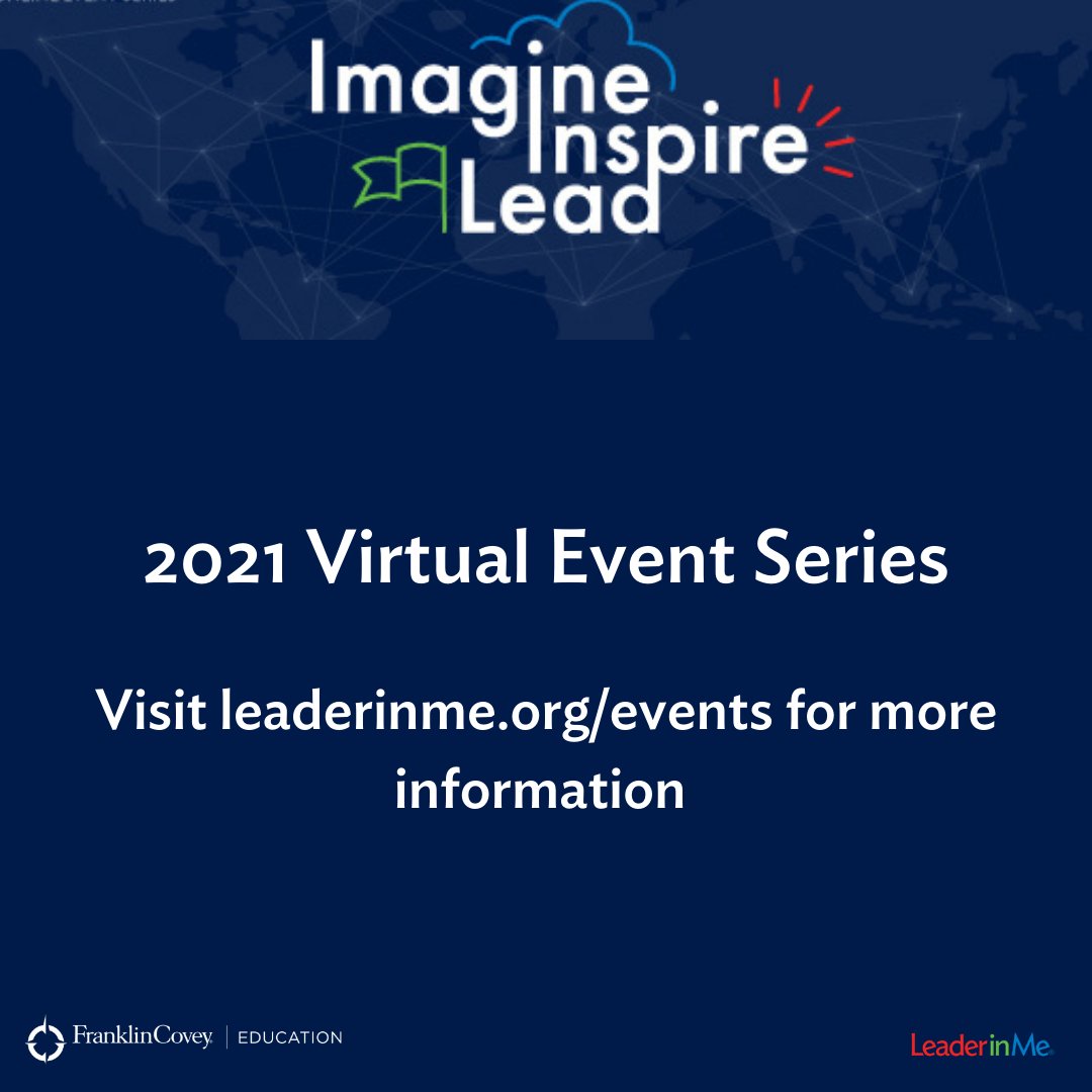A new year means new events! We're thrilled to announced our Spring 2021 Virtual Event Series lineup. Check out leaderinme.org/events for more info!

#leaderinme #lim #education #events