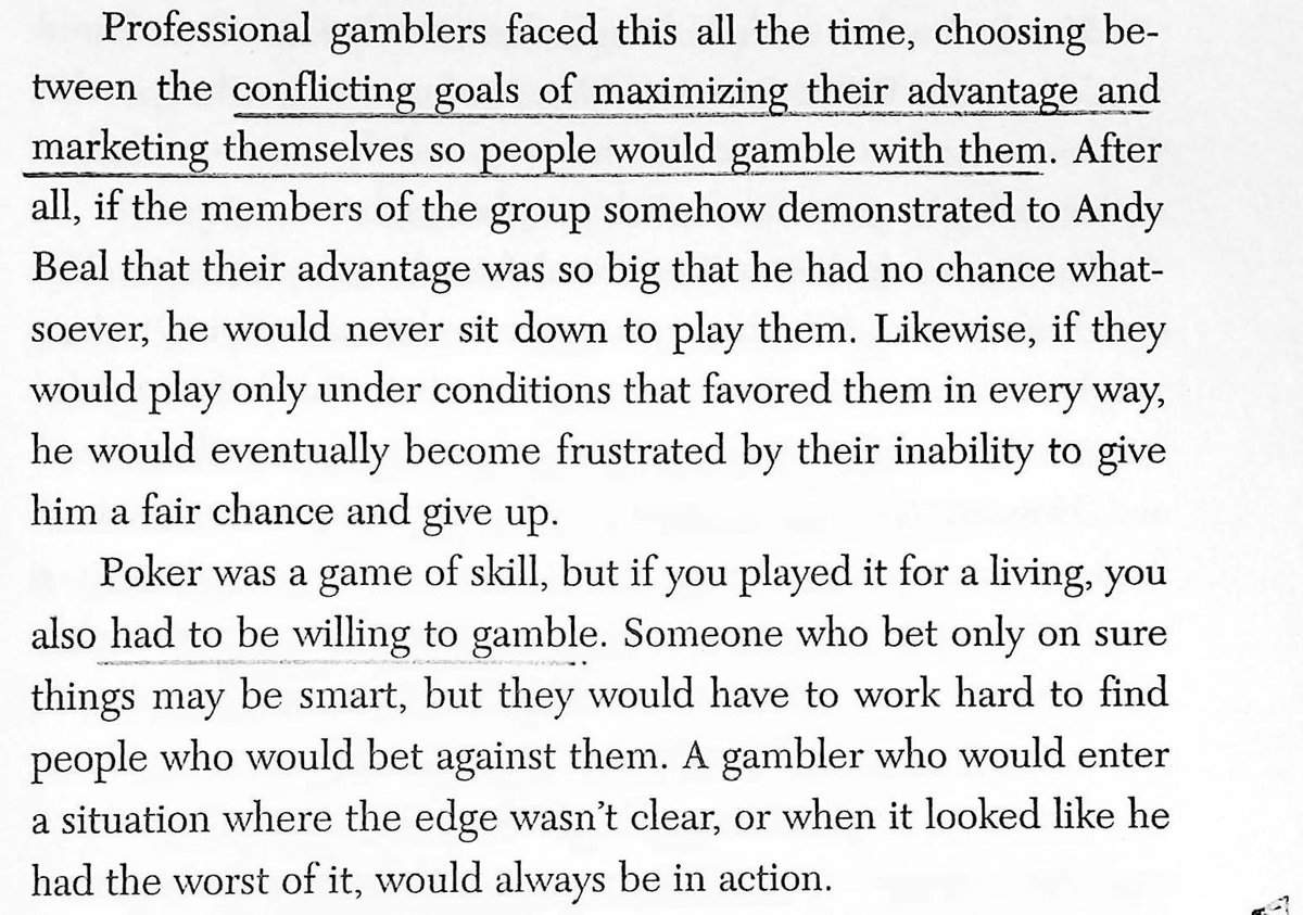 For the dealmakers: maximizing your advantage vs. being someone people want to play with.
