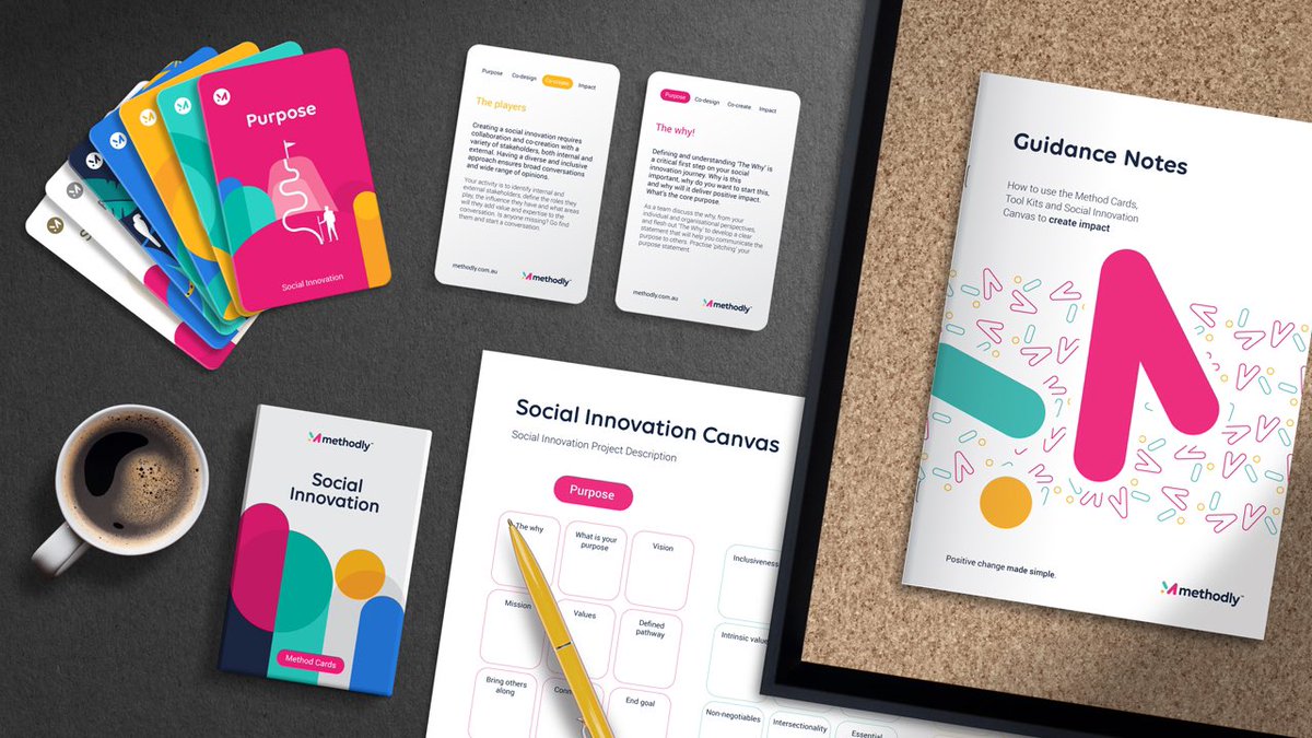 MethodlyOffical's tweet photo. Does your #team or #NGO need to generate ideas that make an impact?

Then @MethodlyOffical toolkits, method cards &amp; guidance notes are a must-have.

https://t.co/bNqCHd5eNb

#Socent
#Socinn
#Codesign
#Purpose 
#Findyourmethod https://t.co/fn9Y6BY7Kz