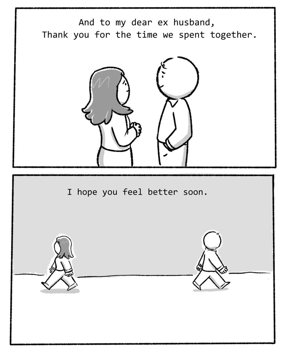 Jangan sampai... ketika sudah berpisah. baru sama sama sadar bahwa seharusnya situasi tersebut bisa dihadapi bersama. Terima kasih  @wokesalaryman untuk kisahnya.