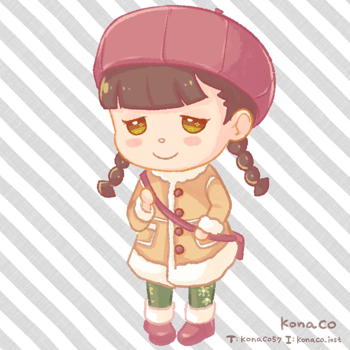 konaco57's tweet photo. I drew her ACNH character for a friend. I hope you like it😉
I’m planning to start a commission to illustrate this kind of project next year. I'll let you know here when it starts, so be sure to follow along!😆✨ #acnhfanart #acnhcomissions #rtpls https://t.co/8W8UMEUgLf