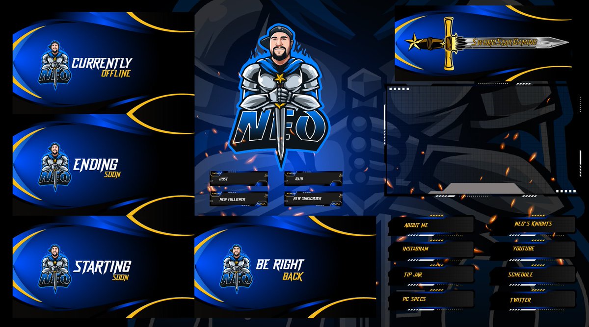 Kashmiri_art's tweet photo. Logo and overlays for my mate @NeoUnstoppable🤗 Go Follow him guys on twitter and Twitch too 🤗
#smallstreamer #SmallStreamersConnect #SmallBusiness #SmallBusinessSaturday #twitchstreamer #twitch #twitchaffiliate #TwitchStreamers #GraphicDesign #LOGOUTYAPHONE https://t.co/VNaLnFyFpQ