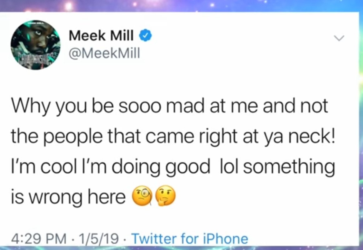 Instead of denying it, he went on to tweet cryptic BS like this!! So he never denied Nickis claim that he was obsessively sliding in her DMs, and instead responded with "what are you mad at ME for??"