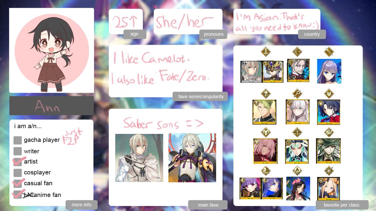 deerandberries's tweet photo. I'm very late to the train but here's my #fgointro ✨
My FGO NA id if anyone want to add me: 005,531,470 https://t.co/zEtsC99q84