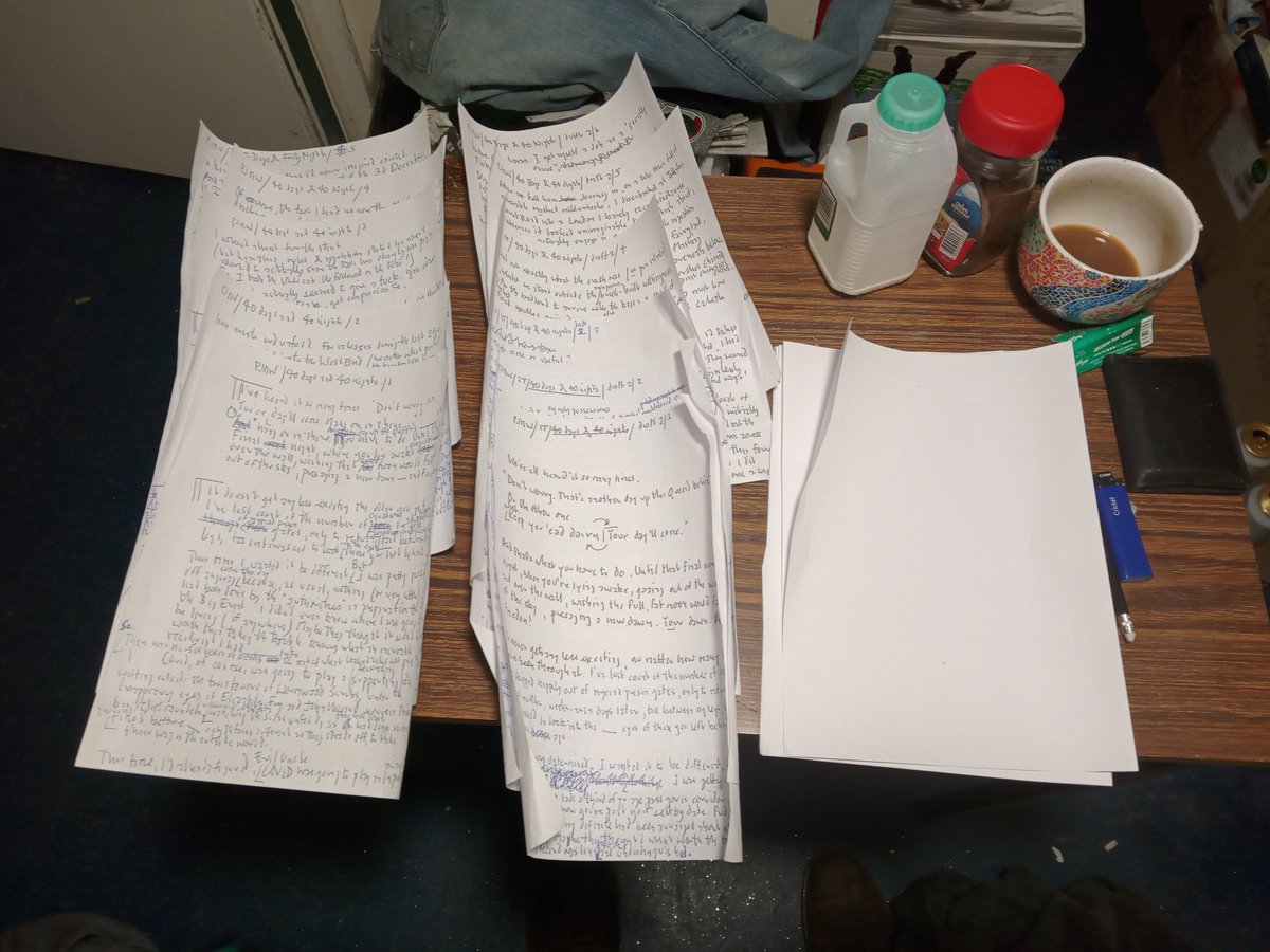 PeterJMWayne11's tweet photo. To whom it may concern, just in case there are any doubting Thomases abt, here are the first two draft mas of 40 Days & 40 Nights, my first piece since release, due to be published in #insidetime, assuming the editor accepts it. https://t.co/SML8hWrLD1