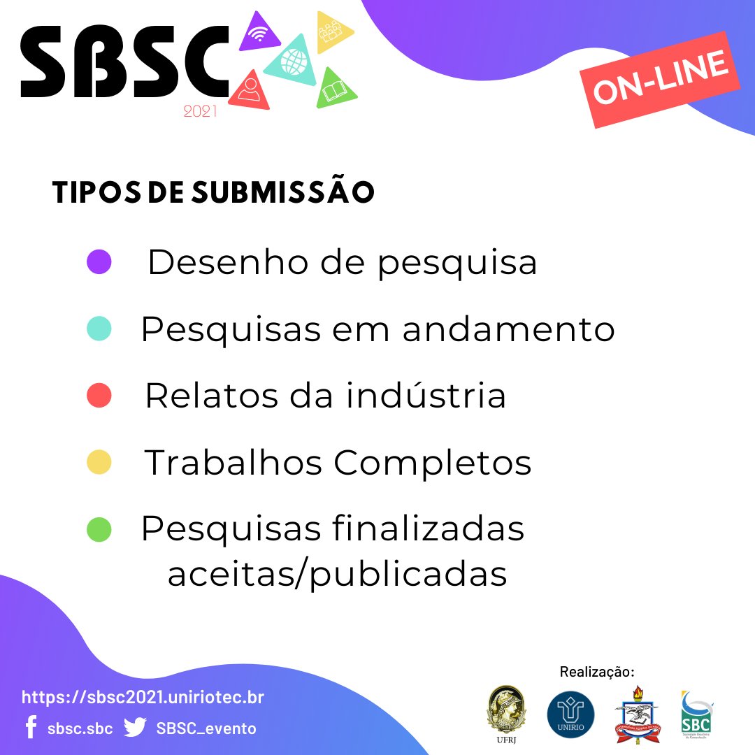 SBSC_evento's tweet photo. Feliz e seguro final de ano do time @SBSC_evento! Estamos com as chamadas de submissão para o #sbsc2021 abertas, confere as datas no nosso site https://t.co/3gt6S1Qgds https://t.co/4g0c5SmUKP