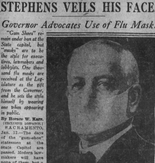 The City Council considered the matter 4 times, but never passed anything. They weren't even swayed by California Gov. William Stephens, who advocated for their use and is seen here in an official portrait published by the Times in Jan. 13, 1919