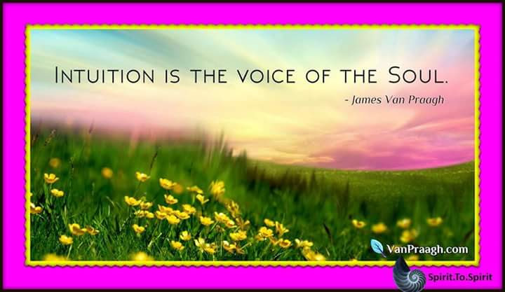 JamesGlandonJr's tweet photo. Intuition is the voice of the soul. ~ #JamesVanPraagh https://t.co/rgfKc6CACm