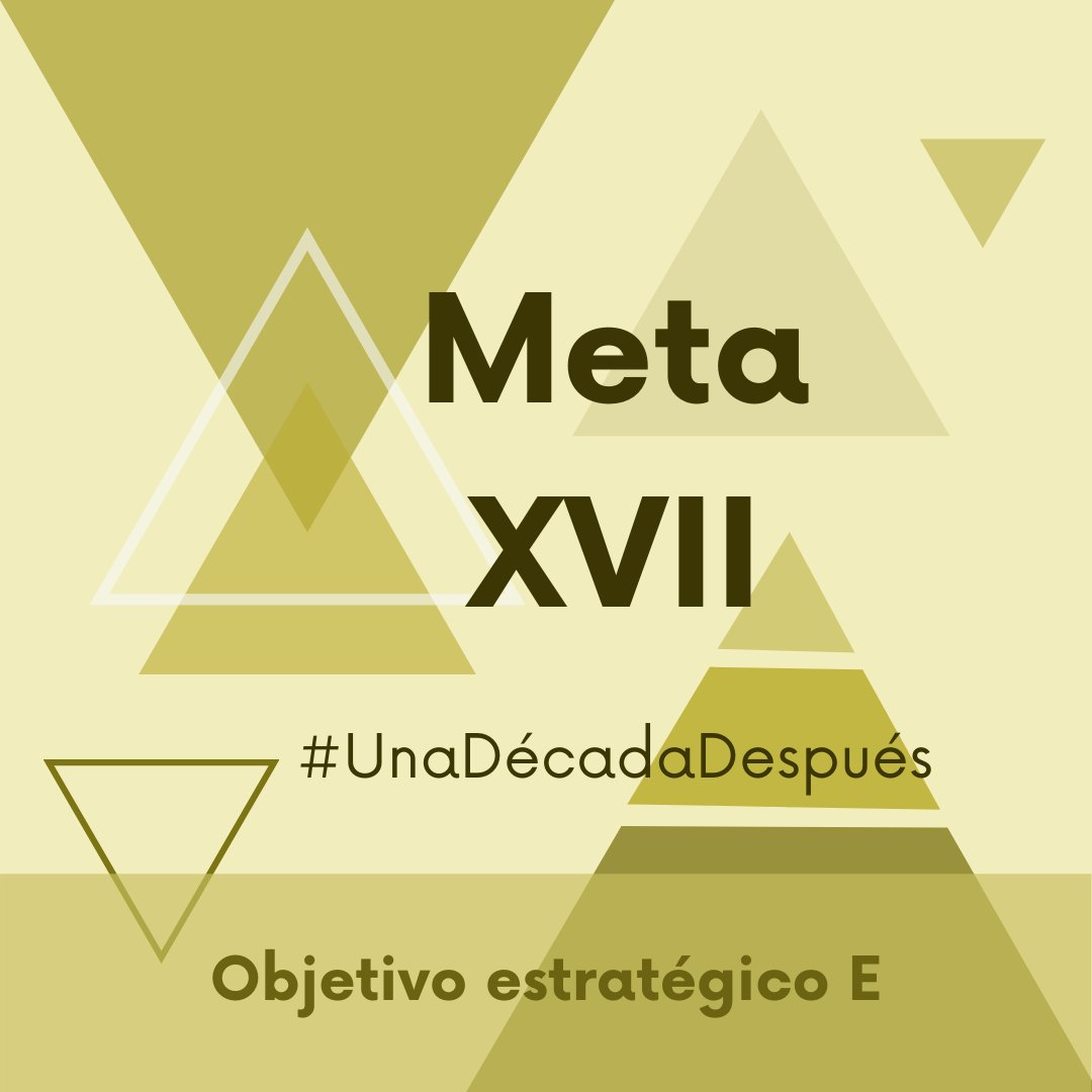 SagaceCS's tweet photo. Para hoy tenemos la meta 17 de las #metasaichi esta es una meta que debimos haber cumplido en el 2015: Desarrollar e implementar una estrategia nacional para la conservación de la biodiversidad
#UnaDécadaDespués #Sagacecs #Emelemé #elestuario @el_estuario 
https://t.co/jxYmCElMpy https://t.co/Ga31Bi1I8R