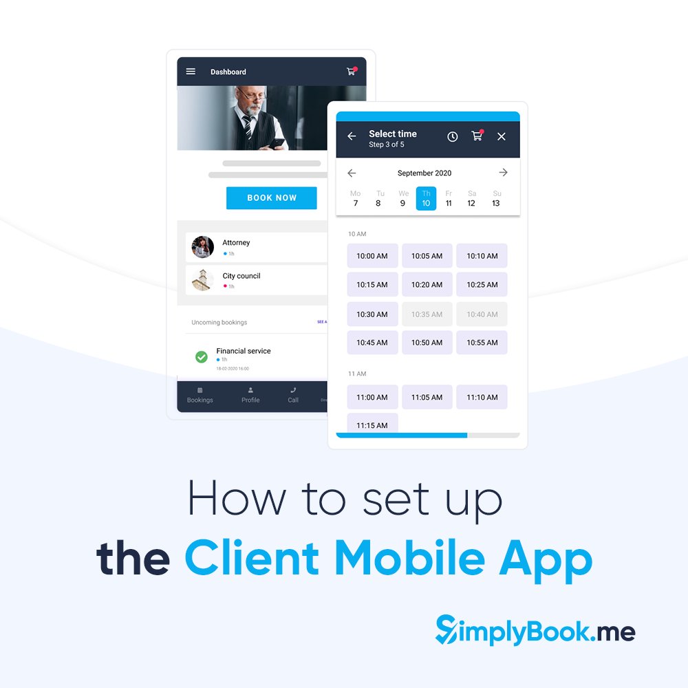 SimplyBookMe's tweet image. Check out how to set it up so your clients have access to your business from their phone screen, and show your clients how to use it.
#simplybookme #appointmentbookingapp #clientapp #clientmobileapp
news.simplybook.me/the-client-app…