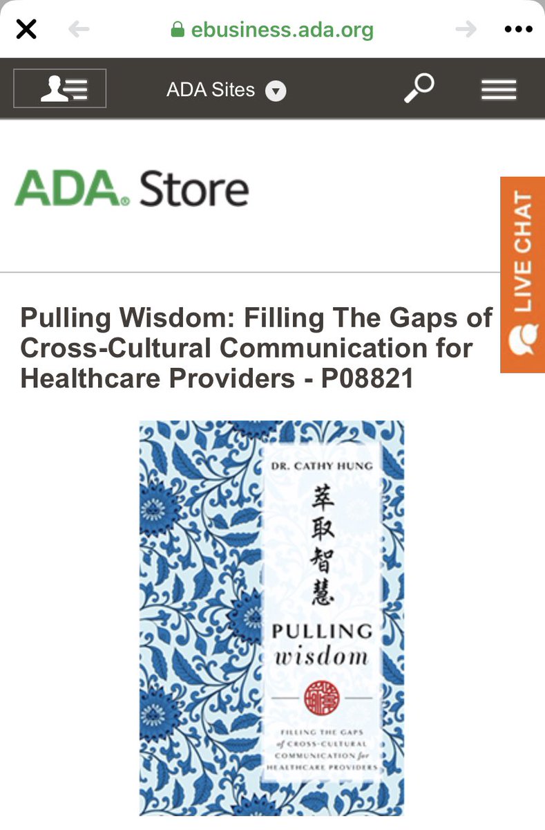 drcathyhung's tweet photo. #pullingwisdom is now available at American Dental Association’s e-bookstore! #culturalcompetency #DiversityandInclusion https://t.co/I9vKaDlx7p
