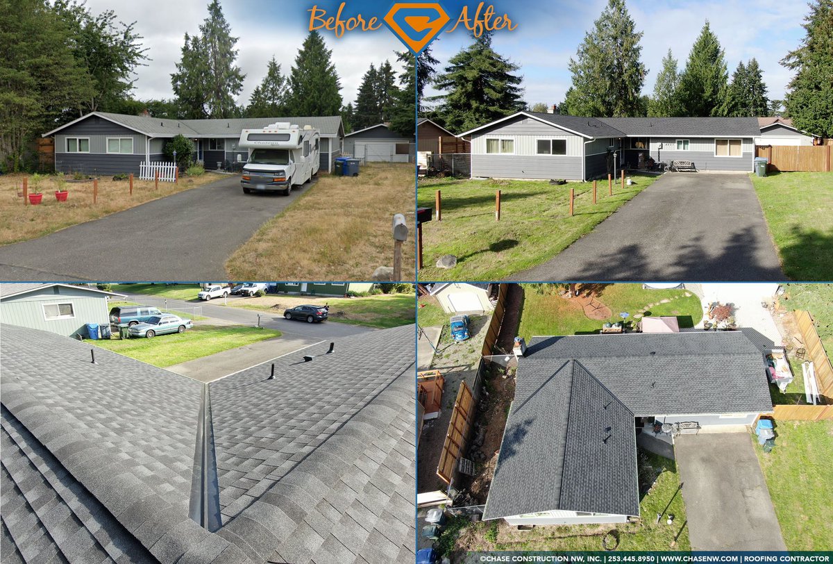PNWRoofer's tweet photo. Another certified roof by Chase Construction NW, Inc.! This project in Tacoma features the @gafroofing #TimberlineHDZ roof system with the #GoldenPledge Warranty.
⚒➡Get your free estimate today.
📞 ➡253.445.8950
🖥 ➡https://t.co/KoYkZDBLv5
#testimonialtuesday #tacomaroofing https://t.co/Pbs16s7j53
