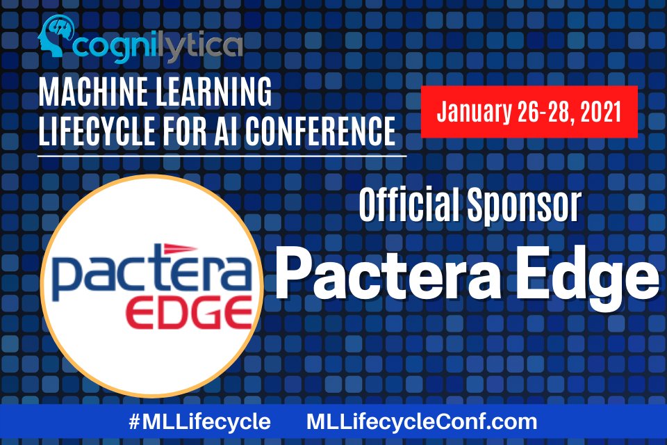 cognilytica's tweet photo. Thrilled to have @PacteraEDGE as an official sponsor for the #MLLifecycleConf! You’ll get to see exclusive content from them in live sessions, and on-demand during the event! To learn more and register for FREE go to: https://t.co/WcULzE7xhN
#ML #AI https://t.co/d0iDBP83Ig