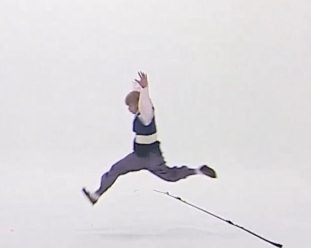 he stand AND jump in tiny