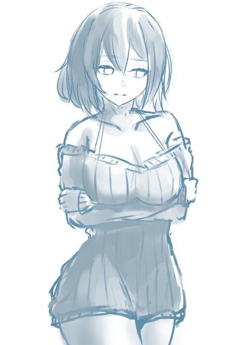 ラフ～。もっとサクサク描きたいもんだ 