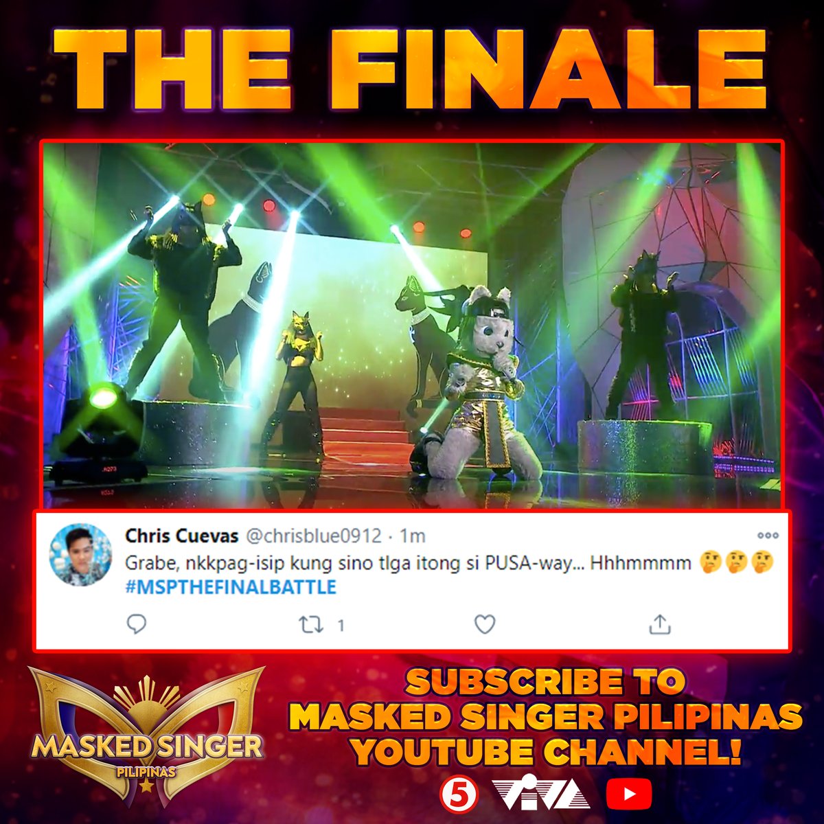 MaskedPilipinas's tweet photo. Miss mo na ba agad ang mga pang malakasan na performances nila? Subscribe now and watch the full journey of the top secret celebrities on https://t.co/IfNW0hDV9Q https://t.co/iv6HLMRWw8