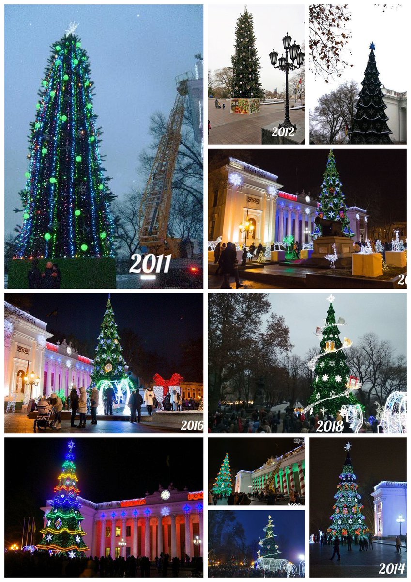 Как менялась главная одесская елка
#всяодесса