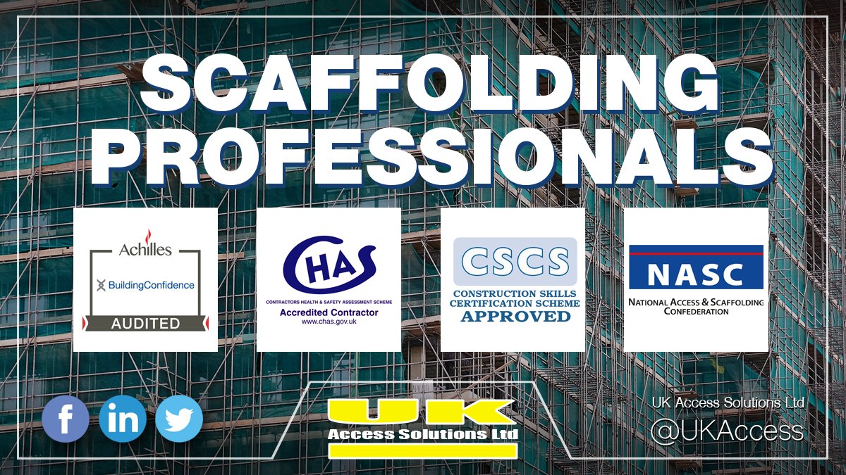UKAccess's tweet photo. We're market leaders in major construction scaffolding with an extensive client portfolio in residential, commercial, education and retail sectors 👷🏗️

Get in touch to see how we can help you with your project: https://t.co/FWA3M3qTSs

#UKaccess #scaffolding #construction https://t.co/a5Mmx4w6Pe