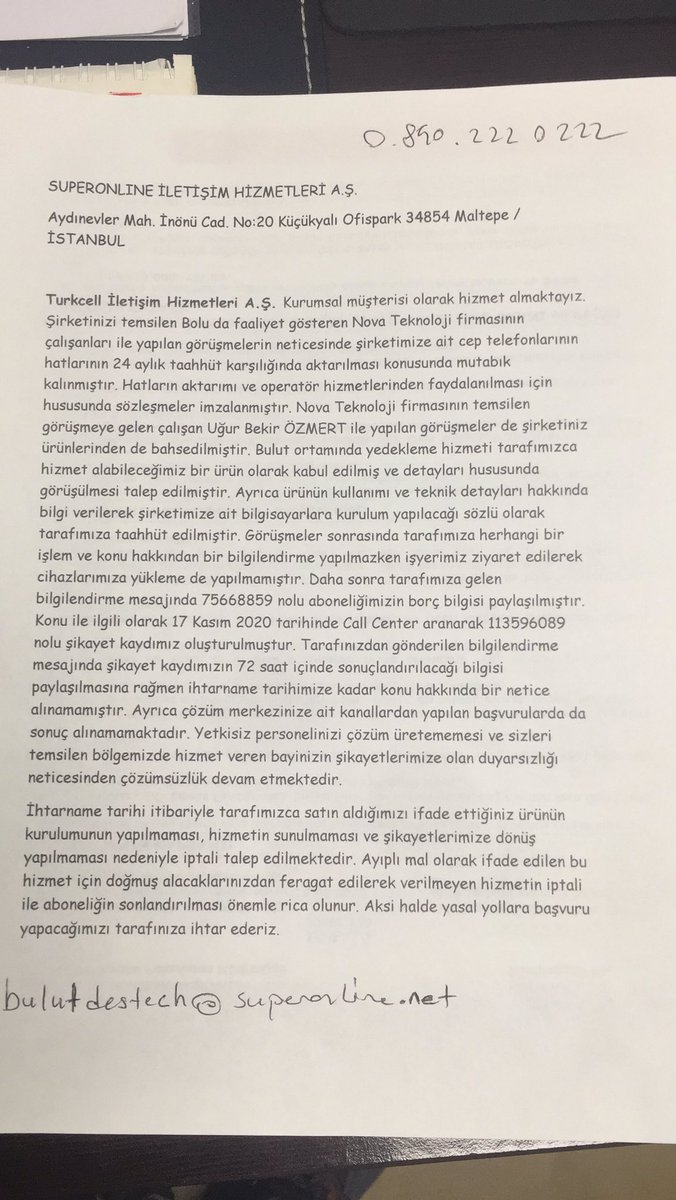 seferbilgi's tweet photo. @MusteriHzmtleri 43 gündür sonuçlanmayan bir şikayet kaydımızı çözemeyen şirketiniz; şirketimizin bilgilerini nasıl güvenle yedekleyecek bilemedim. Lütfen vermediğiniz hizmetin ürününü iptal ediniz. https://t.co/3MgK51QQu5