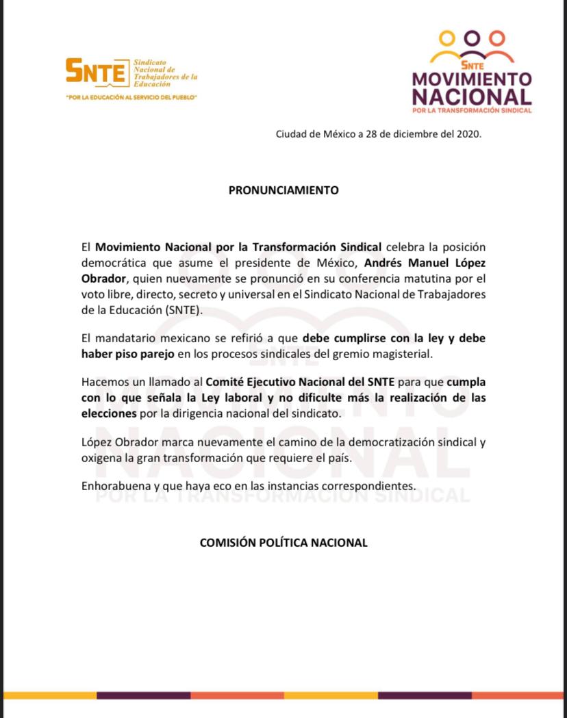 RAguilar_G's tweet photo. El presidente @lopezobrador_ marca nuevamente el camino de la democratización sindical y oxigena la gran transformación que requiere el país. https://t.co/UJjHzc6l3o https://t.co/5iGrUVgLS7