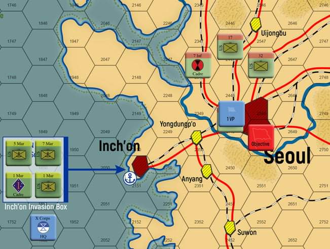 SanchoMateos's tweet photo. Nueva sesión al #koreaiceandfire de #compassgamesllc, esta vez el escenario de Inchón....Con todo un Mc Arthur desatado, y el ejercito comunista de @PaulPanosky en retirada....o es una trampa??🤣🤣🤣
Maldición!!!...han salido a la luz los planes de actuación Americanos...🤪 https://t.co/jAMYqJKQGY