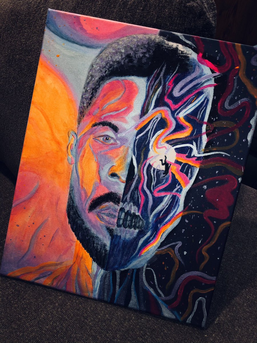 positivitaaaayy's tweet photo. the process of man on the moon III✨
just needs a few more details and this beauty will be finished 🎨 
@KidCudi https://t.co/JVwlfQqIBb