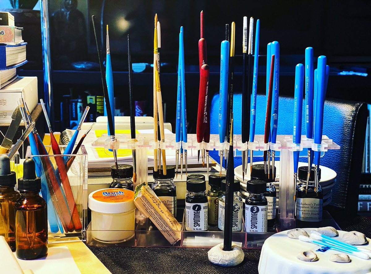 thorstenroth212's tweet photo. My #brusharmy just before last #push - almost done! 
.
#Retouching #limitedEdition #JazzPeople #JazzPortraits #JazzPhotography @smithsonian 
#postproduction #silvergelatinprints 
#brushes @blickartmaterials 
.
#NYstateofmind @thorstenroth212 @thorstenrothfa  #NYC https://t.co/8ojSuqltdy