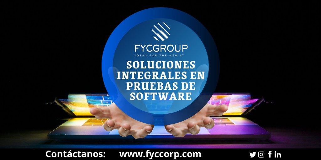 fycgroup's tweet photo. Externalice las pruebas de software con #FYCGroup, a través de nuestra experiencia y mejores prácticas.
Contáctanos:
Web: https://t.co/kzNjLNDWCN
#SoftwareTesting #PruebasdeSoftware #CalidaddeSoftware #TestingFactory #Testing #ITConsulting #DesarrollodeSistemas #Sistemas #QA https://t.co/tmn0obsitz