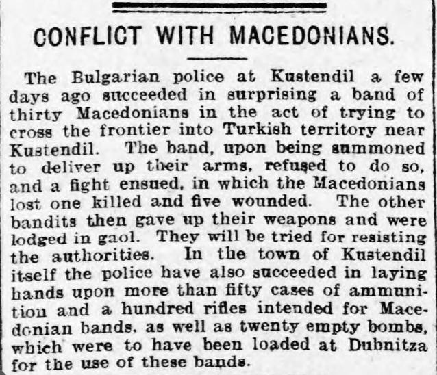 Welsh newspaper archives - Evening Express, Cardiff, Wales, UK, 13 May 1902 #macedonia newspapers.library.wales/view/3486310/3… @bipdirector @Ristolerin