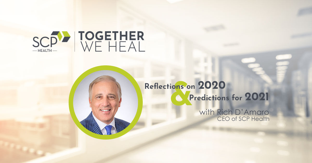 Listen in as SCP Health CEO Rich D’Amaro shares his top takeaways from 2020, focus recommendations for hospitals in 2021, and more: bit.ly/37I81DY