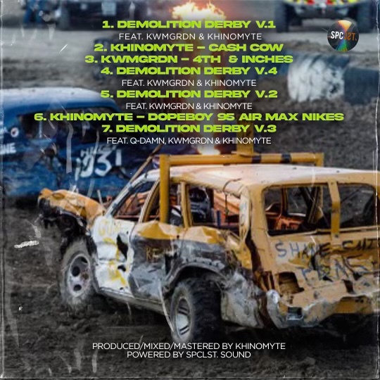 Khinomyte's tweet photo. "DEMO DERBY 2020"

OUT NOW EVERYWHERE 
 
FEAT. @KWMGRDN &amp; @Khinomyte 

https://t.co/ct9Mjl5vv1 - @SPCLST_ SOUND https://t.co/Rul8PBmCpk