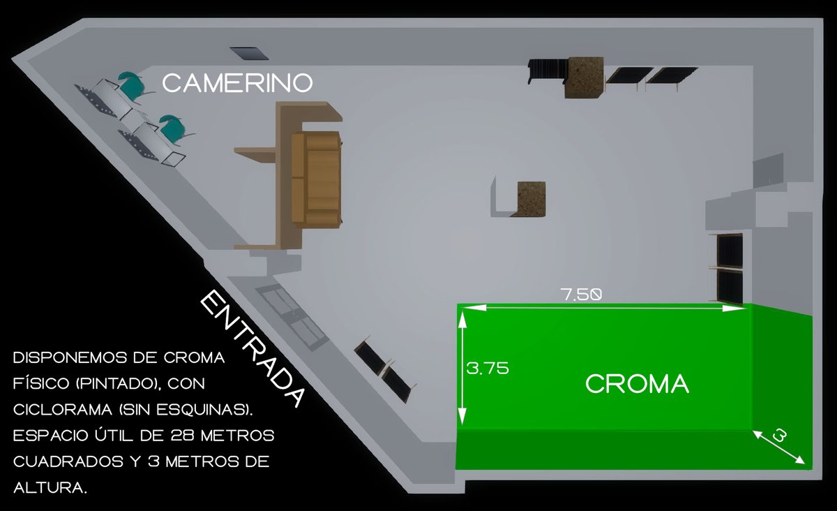 Multitrack_LAB's tweet image. 📢 ¡Seguimos avanzando!

Te presentamos un pequeño croquis de nuestro estudio disponible para alquilar 📏📐.

Ideal para #fotografía, #vídeo o #straming en #Tenerife.

Si quieres puedes venir a vernos, eso sí: con cita previa y mascarilla 😉