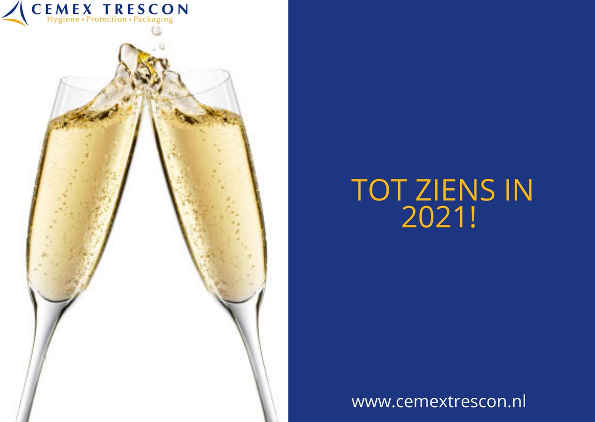 Cemexbv's tweet photo. We willen al onze klanten bedanken voor het vertrouwen in het afgelopen jaar en wensen iedereen een #hygiënisch, #gezond en #veilig nieuw jaar. Tot in 2021!

#HappyNewYear2021 https://t.co/0djuptbTYv