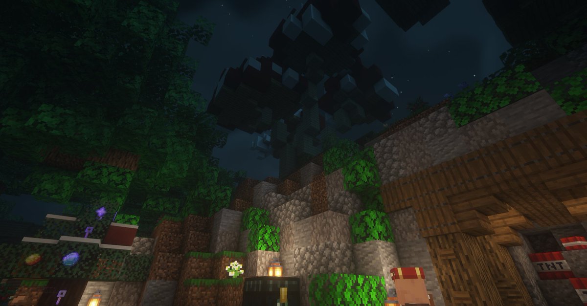 h6gumi's tweet photo. @vanillahub at night with shaders :o https://t.co/itXo5oL8Rx