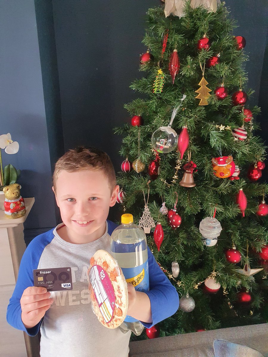 ade_robertson's tweet photo. As my lad has done his chores he has earned some ๐ฐ on GoHenry app so he's been to the @coopuk with his @gohenry @VisaUK card and bought pizza and lemonade! #contactless #GoFraser #moneywise https://t.co/9nrJK2XXG8