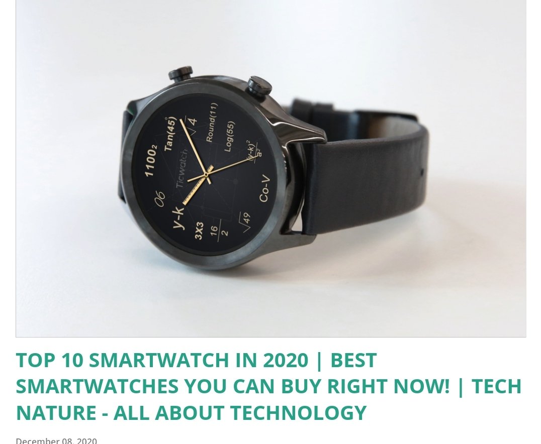 OFFICIAL_MORAGG's tweet photo. TOP 10 SMARTWATCH IN 2020   BEST SMARTWATCHES YOU CAN BUY RIGHT NOW!

My blogs Tech Nature - All About Technology
https://t.co/pgmafem5nS
-
#Smartwatch
#top10smartwatch
#bestwatch #tech #technicalguruji #bloggingcommunity #blogger #blogpost #blogger #bloggerstribe #unboxtheraphy https://t.co/vxjU4WA0Hr