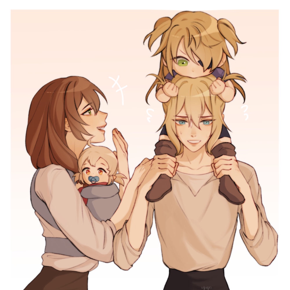ujugn's tweet photo. little family weekend #jeanlisa #GenshinImpact #原神 https://t.co/tHcWIgEo1y