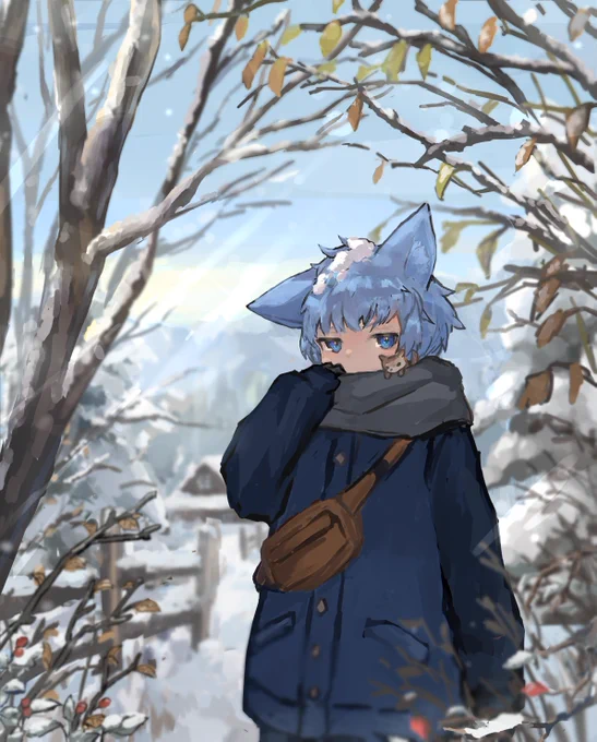 雪降った 