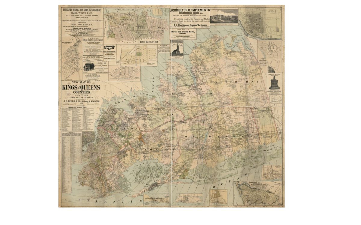 Queens County was split in the 1898 consolidation. The eastern towns of Hempstead, North Hempstead and Oyster Bay formed the new county of Nassau while the western towns (Newtown, Long Island City, Flushing, Jamaica) stayed as Queens County and formed the Borough of Queens.