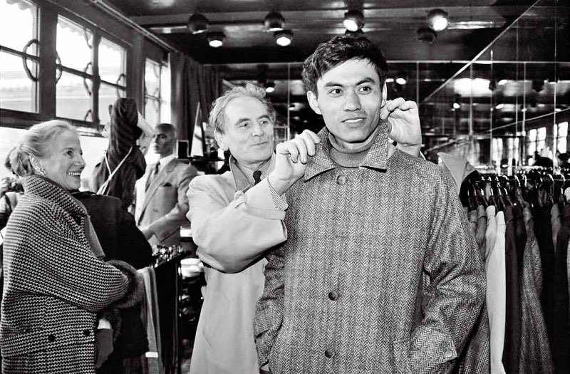 So shocked from what they saw to what the social norm of style was. Pierre knew he had to present a new era of style. Helping push the "Mao" era into "post-Mao" creating a "post-Mao Suit"