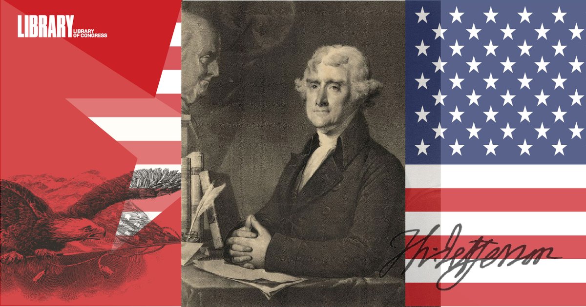 The Library's collection of papers from Thomas Jefferson—diplomat, architect, scientist and third president of the United States—is the largest collection of original Jefferson documents in the world.  #PresidentsAtTheLibrary Explore the collection: http://loc.gov/collections/thomas-jefferson-papers/about-this-collection/?loclr=twloc