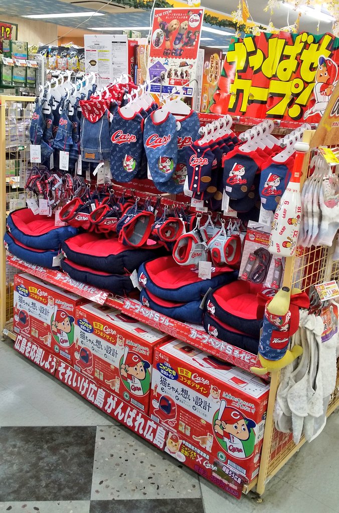 ট ইট র アミーゴ五日市店 カープグッズ沢山入荷しました というわけでカープコーナーもリニューアルしましたー 広島犬の皆におすすめ カープ 野球 カープグッズ カープ犬 犬 服 アミーゴ アミーゴ五日市店 広島 ペット