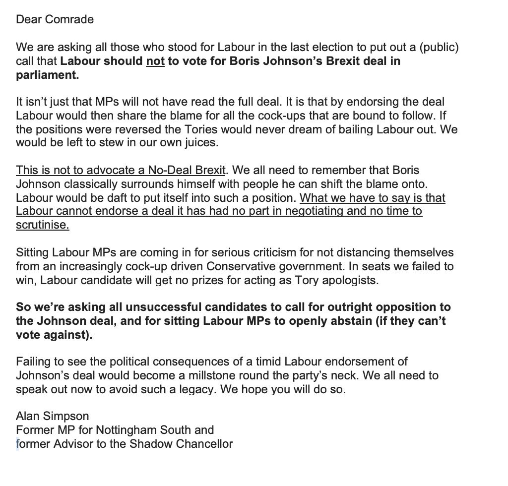 EuropeNotts's tweet photo. On behalf of @Another_Europe, former Nottm South Labour MP @AlanSimpson01 makes the case for Labour candidates to take a stand against the Tories’ Brexit deal.
@Greg4Broxtowe @cheryl_pidgeon @Vernon_Coaker Please sign statement from this link    https://t.co/70NKlJj3pA https://t.co/61TilGeF50
