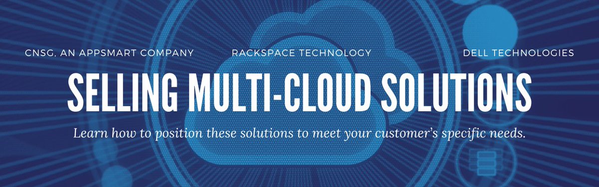 Thurs., 1/21 @ 9:00AM PST| Noon EST - Join Dave Hopper, Dir. of Eng. (CNSG), Adrianna Bustamante, Alliance &amp; Channel Sales Exec. (<a href="/Rackspace/">Rackspace Technology</a>), and Michael Piccininni, Sr. Mgr. – Global Alliances Cloud Svc. Providers (<a href="/Dell/">Dell</a>) for a multi-cloud conversation.
ow.ly/SLki50CUXIJ