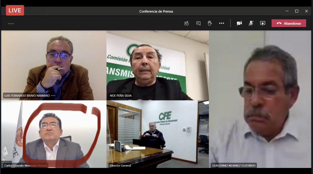 Algo importante y desapercibido ayer en la conferencia de prensa del #apagon es que el Director del <a href="/CenaceMexico/">CenaceMéxico</a> que es el ÁRBITRO del sector eléctrico entre TODOS LOS COMPETIDORES aparece como un funcionario más de <a href="/CFEmx/">CFEmx</a> en donde quien le “otorga” la palabra es un COMPETIDOR.