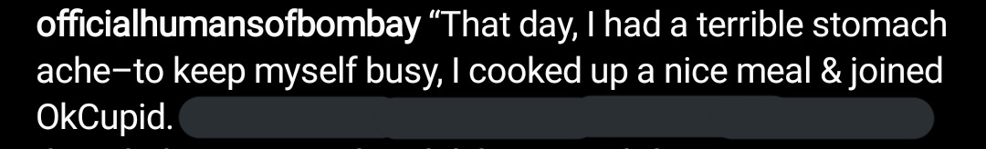 Humans of Bombay captions that look like shitposts