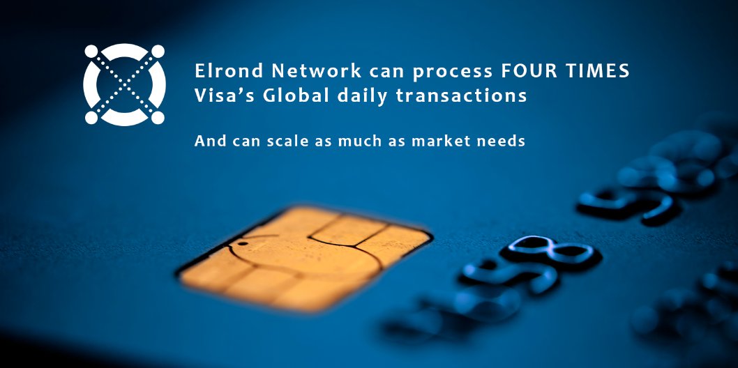 14. The whole blockchain industry agrees on the importance of increasing bandwidth and speed. Elrond can scale to 500k tps as well, by just adding more shards and it's available now We are looking forward to see Cardano scaling someday, to enable fast bridges between both.